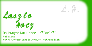 laszlo hocz business card